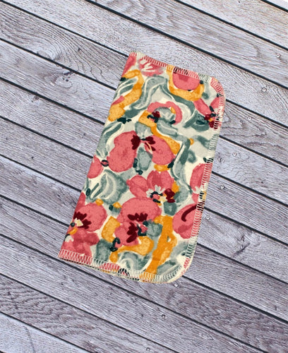 Pink and Burgundy Florals Paperless Paper Towels