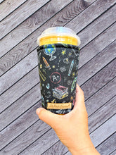 Chalkboard School Supplies on Black