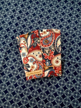 Red, White and Blue Vintage Paisley Cup Cozy / Coffee Cozy