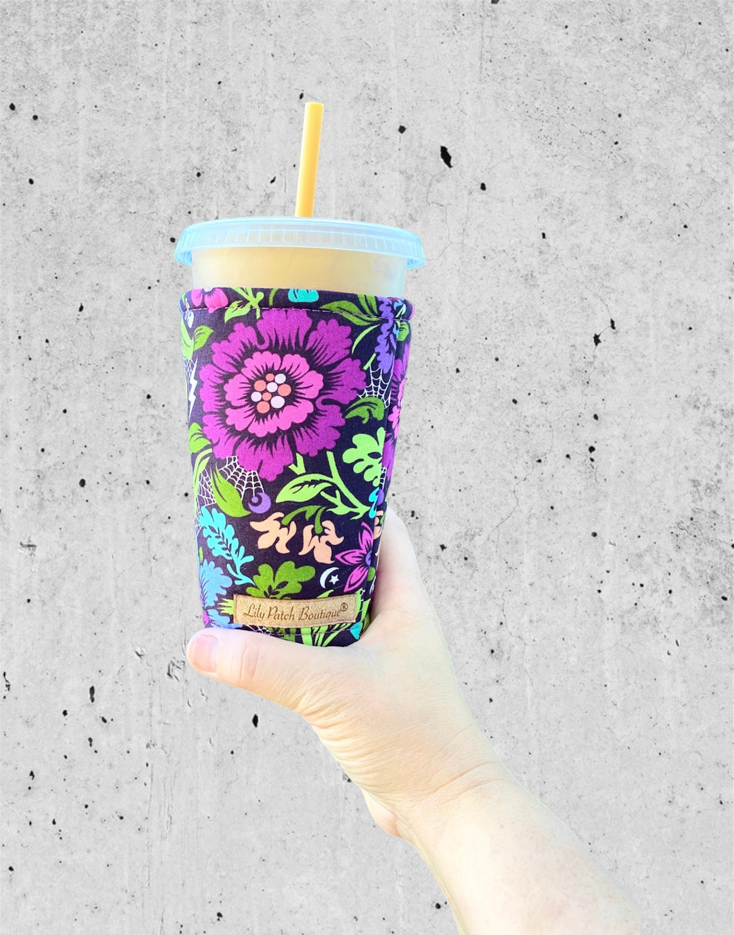 Bold Spider Blossoms  Cozy // Coffee Cozy