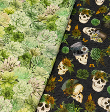 Halloween Skeletons and Succulents Coffee Cozy