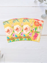 Autumn Bloom Pink Florals on Mustard Insulated Cup Cozy / Coffee Cozy