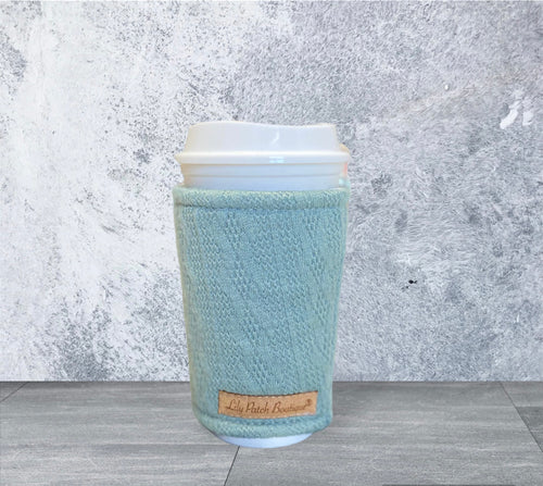 Sage Sweater Knit Cozy // Coffee Cozy