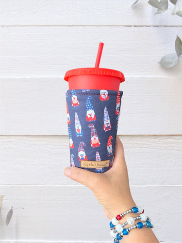 Patriotic Gnome Cup Cozy / Coffee Cozy