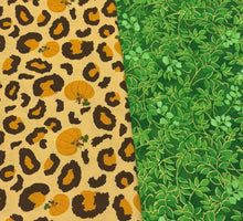 Fall Leopard and Pumpkins Coffee Cozy