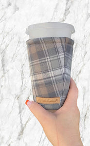 Storm Flannel Plaid Coffee Cozy