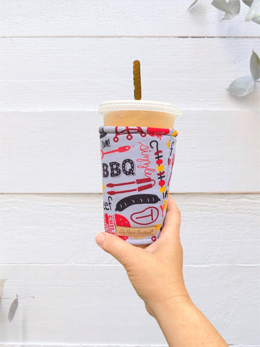 BBQ Summer Cookout on Grey Cup Cozy / Coffee Cozy / Booksleeve