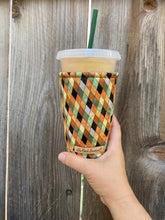 Fall Halloween Diamonds Insulated Cup Cozy / Coffee Cozy