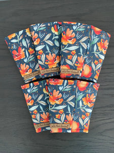 Crimson Florals Coffee Cozy // Cup Cozy