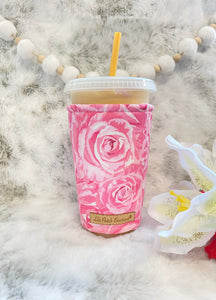 Pink Roses Coffee Cozy // Cup Cozy