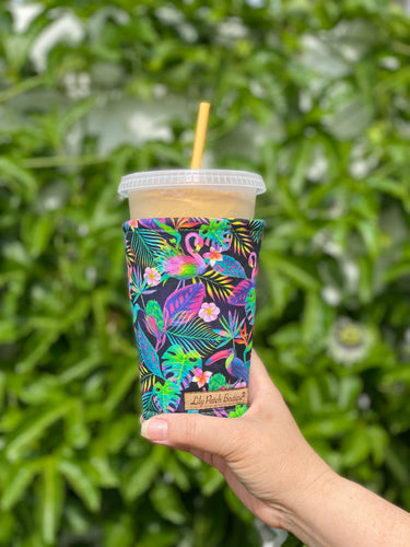 Neon Paradise Coffee Cozy