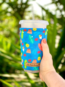 Tropical Summer  Coffee Cozy // Cup Cozy