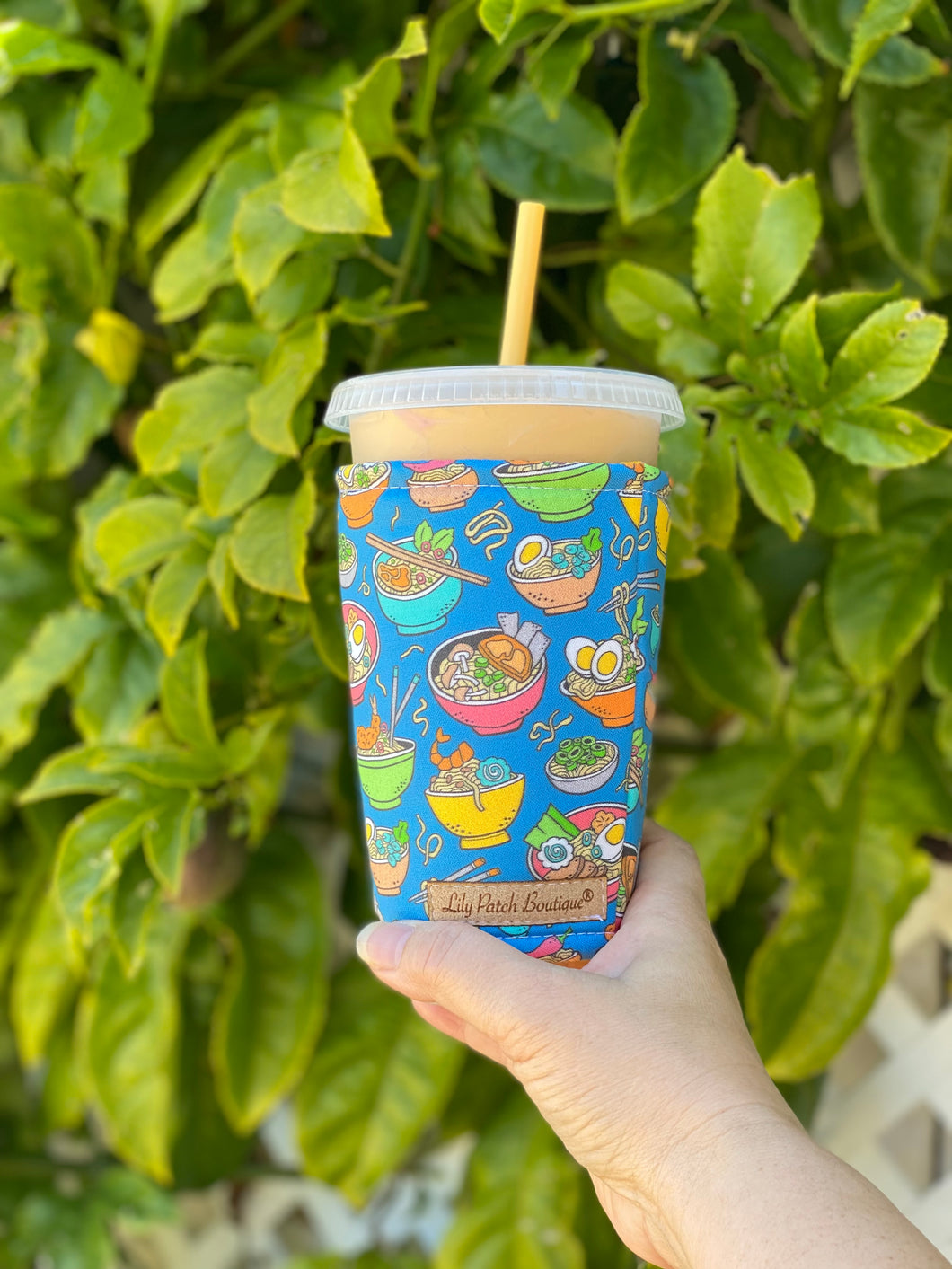 Ramen on Blue Coffee Cozy // Cup Cozy