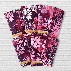 Pink Watercolor Florals with Swirls Lining Coffee Cozy